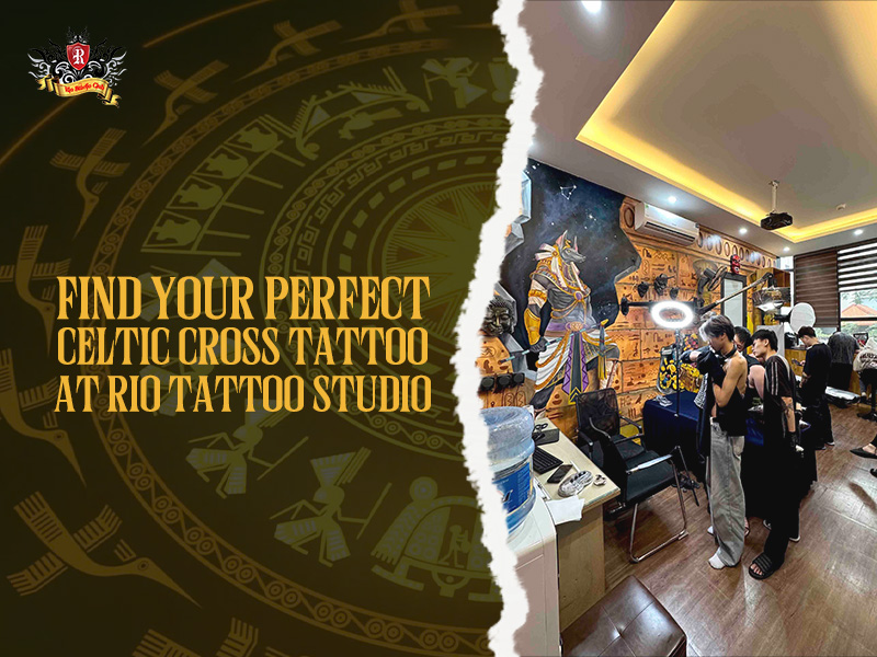 Professional studio space for your Celtic cross tattoo at Rio Tattoo.