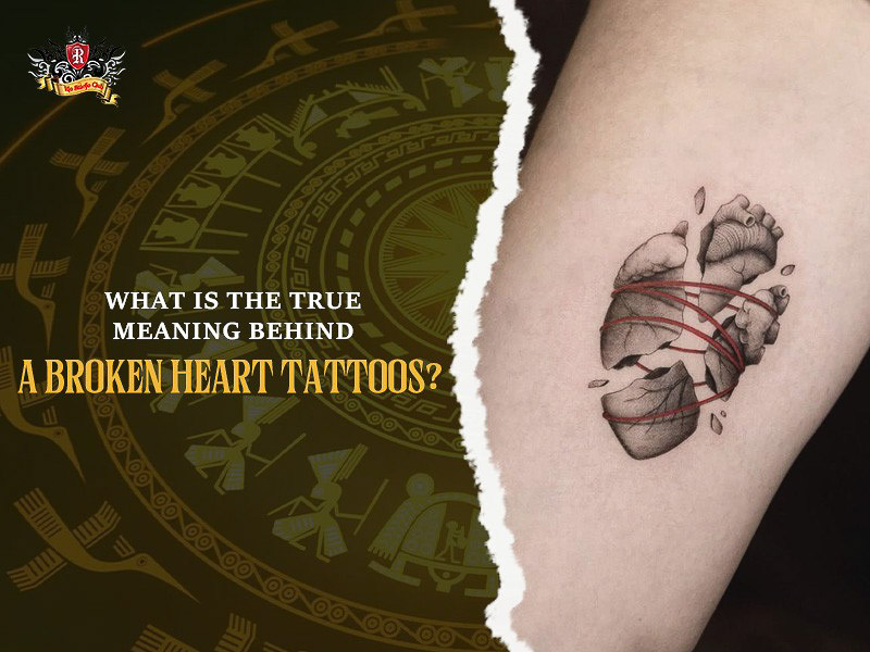 Stitched broken heart tattoos for healing.