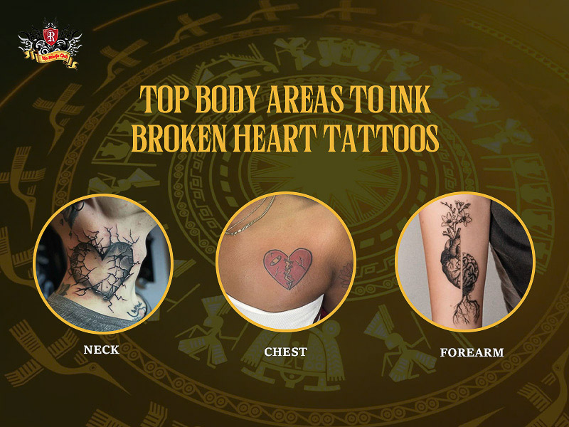 Best placement for broken heart tattoos.