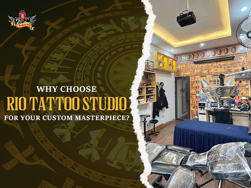 Professional team creating Celtic tattoos.