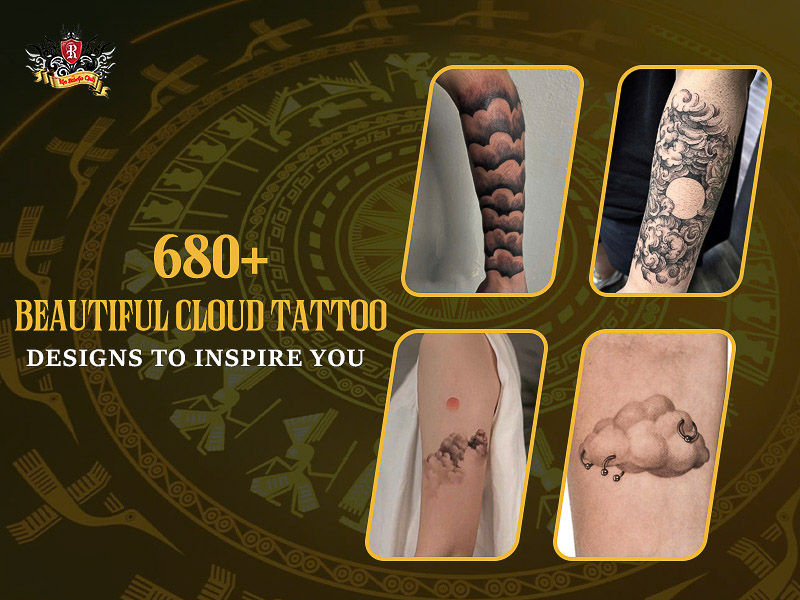 Collection of beautiful and artistic cloud tattoo designs.
