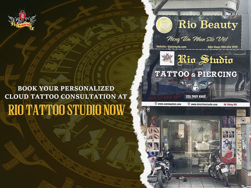 Rio Tattoo Studio entrance for your custom cloud tattoo.
