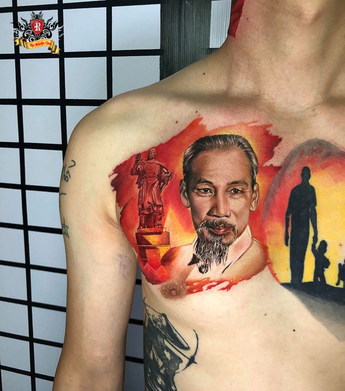 Copyright for award winning portrait tattoos by artist Anh Thang at Rio Tattoo Studio.