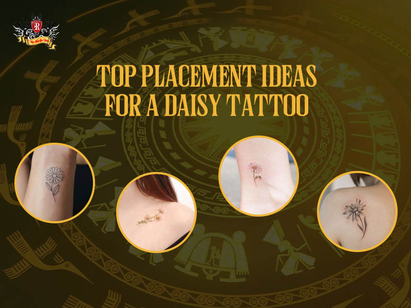 Best placement ideas for a daisy tattoo on wrist and shoulder