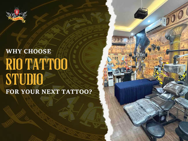 Modern and medical standard space for guys thigh tattoos at Rio Studio.