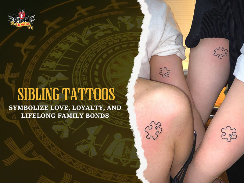 Symbolic matching Sibling Tattoos representing lifelong family bonds.