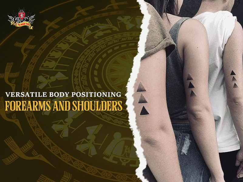 Detailed forearm and shoulder Sibling Tattoos for brothers and sisters.