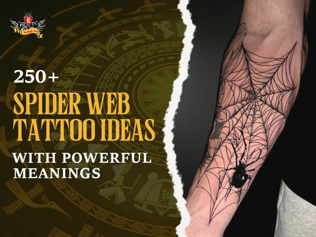 Collection of 250 plus best spider web tattoo ideas with powerful meanings.
