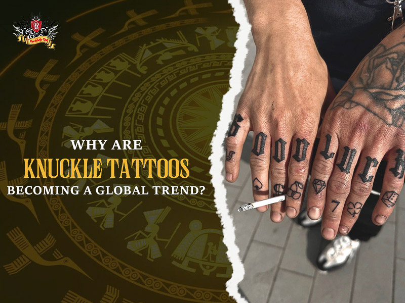 Stylish lifestyle shot showing tattoos on knuckles.