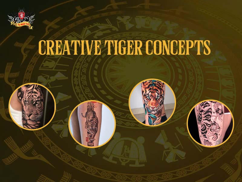 Professional award-winning painters crafting a masterpiece tiger tattoo at Rio Studio