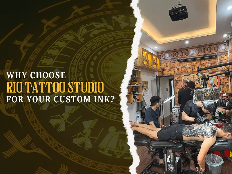 Professional water lily tattoo ink at Rio.