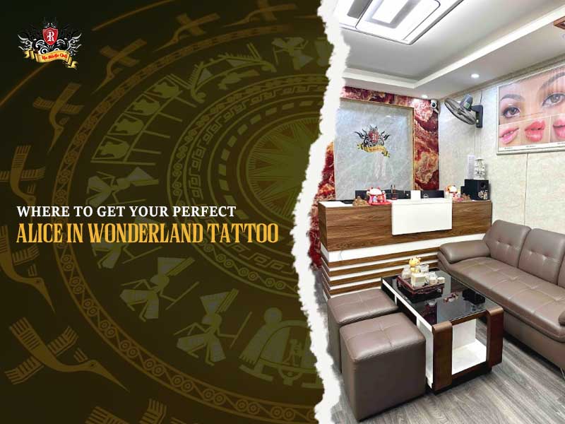 Artistic interior space of Rio Tattoo Studio in Hanoi, the best place for an alice in wonderland tattoo.