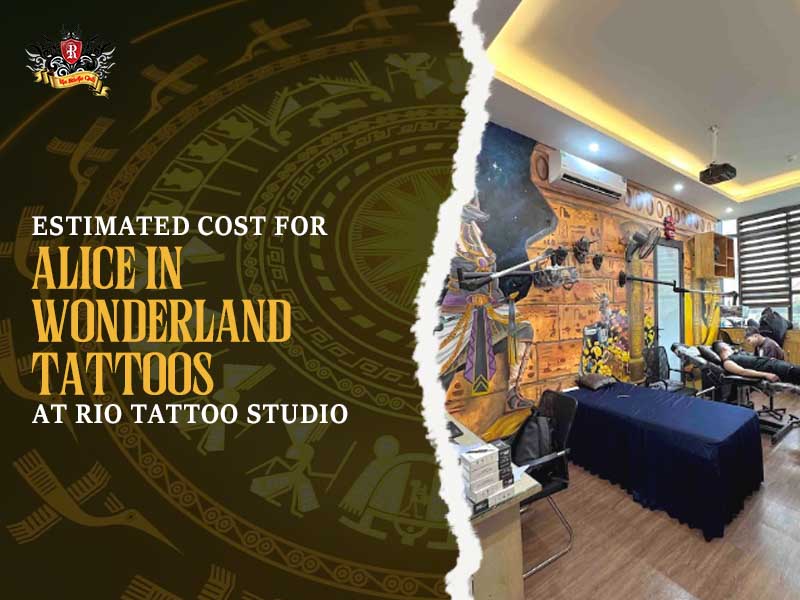 Clean medical-grade workspace at Rio Tattoo Studio for safe alice in wonderland tattoo sessions.