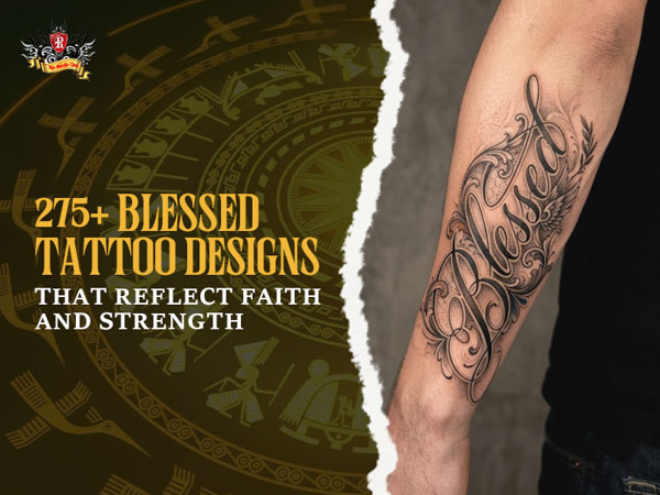 Sharp close-up of a beautiful blessed tattoo on the arm reflecting faith and strength from Rio Tattoo Studio.