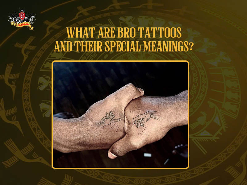 Gritty black and white close-up of two arms forming a complete bro tattoos design at the artistic Rio Tattoo Studio.