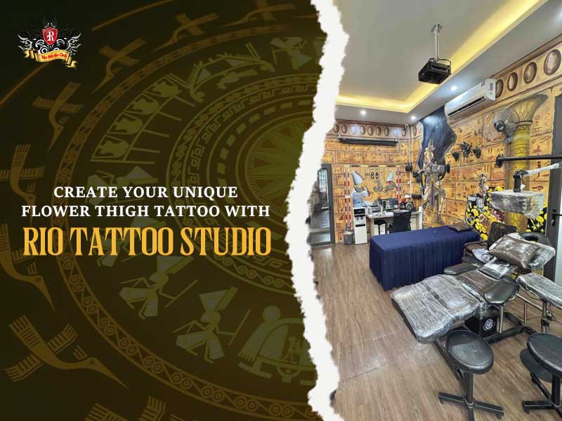 Luxurious and medically sterile studio interior to get a custom flowers thigh tattoo at Rio Tattoo Studio.
