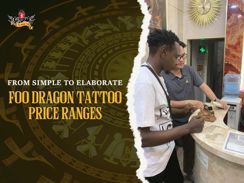 Tattoo consultant welcoming a client to discuss foo dragon tattoo price ranges at Rio Tattoo Studio.