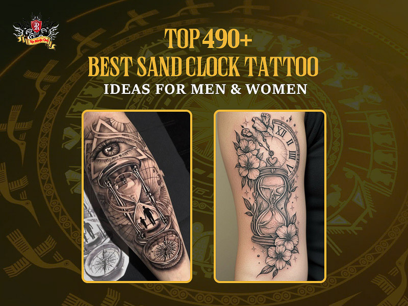 Best sand clock tattoo ideas for men and women.
